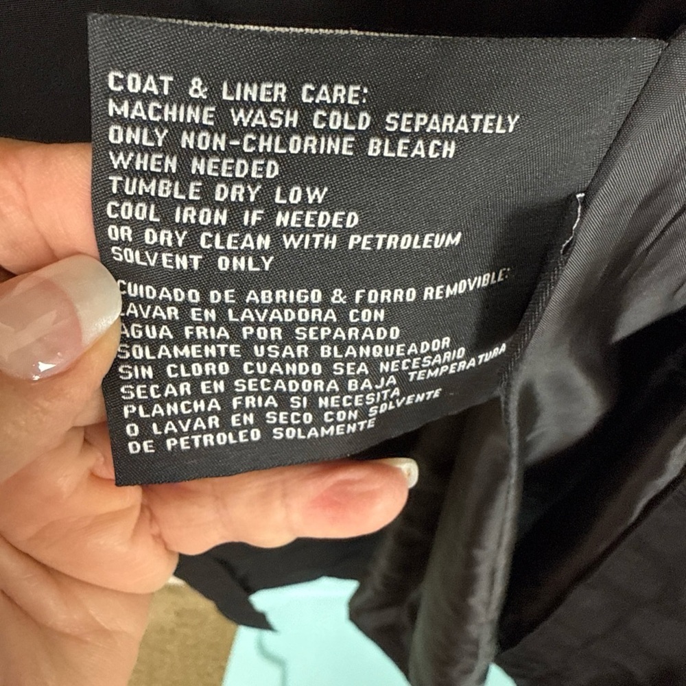 London Fog Black Trench Coat Classic Style - Picture 8 of 8